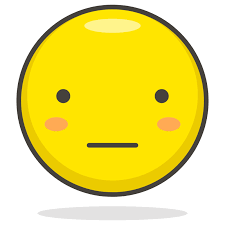 A neutral face emoji
