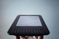 An early version of the Kindle e-reader